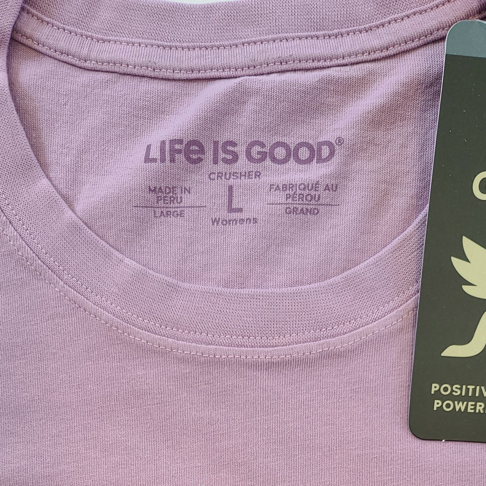 Life Is Good SS Shirt Crusher Tee TIGER BUTTERFLY DAISIES Flower 43in Womens L