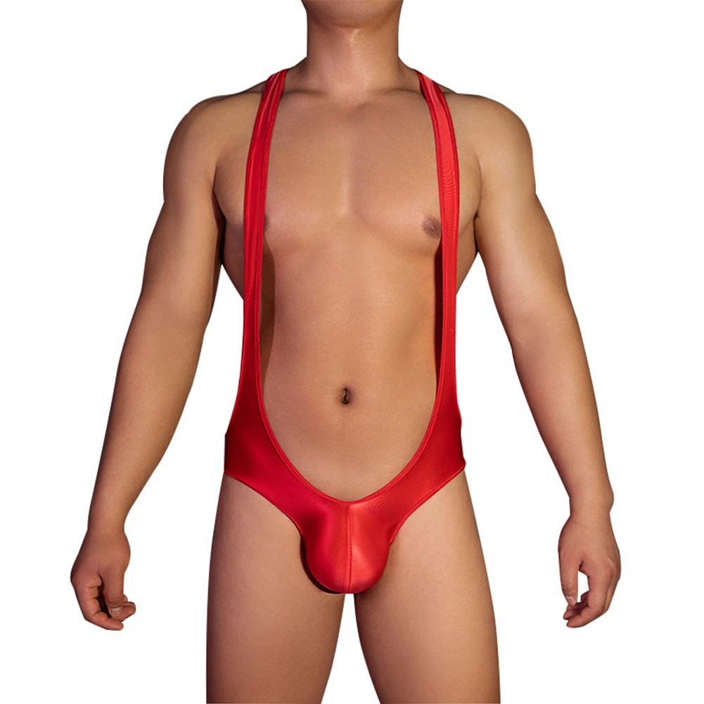 Bodysuit Men Underwear Men Jumpsuit Lingerie Medium Strecth Mens Shiny