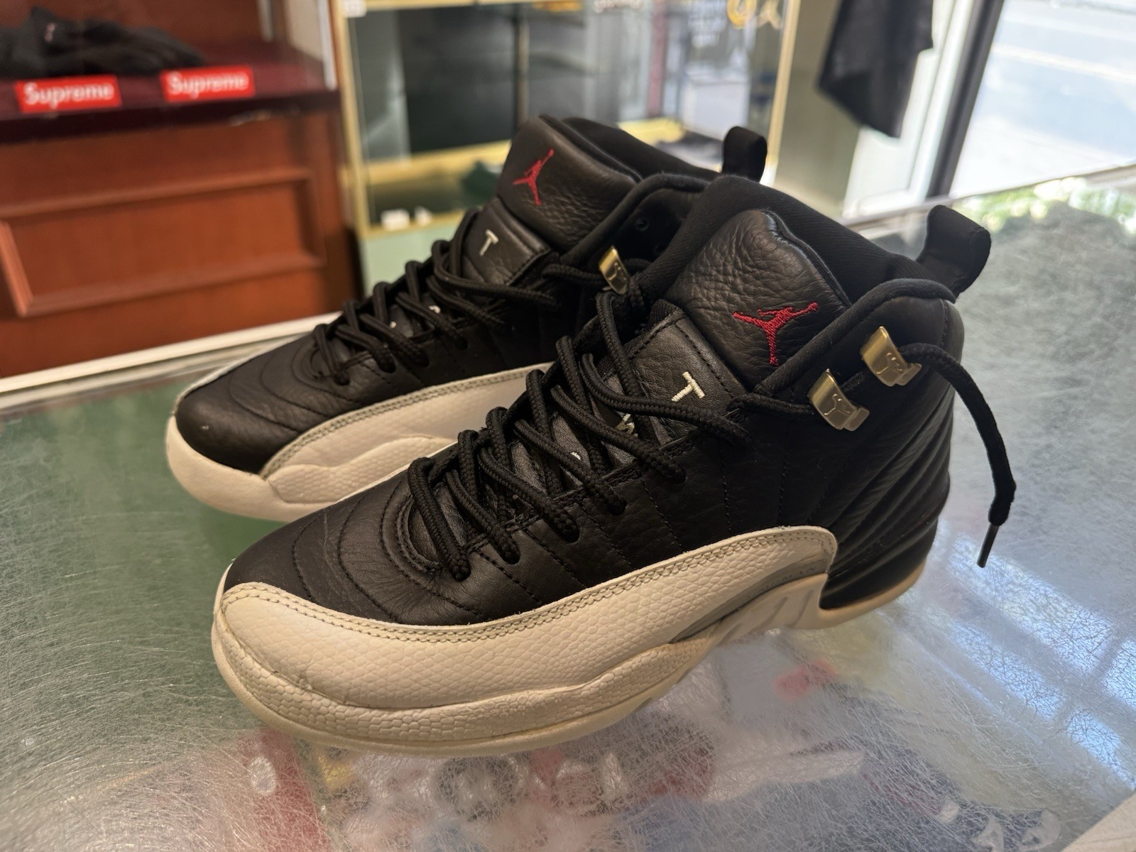 Air Jordan 12 Retro (GS) ‘Playoffs’ 2021 Size 6Y Black/White