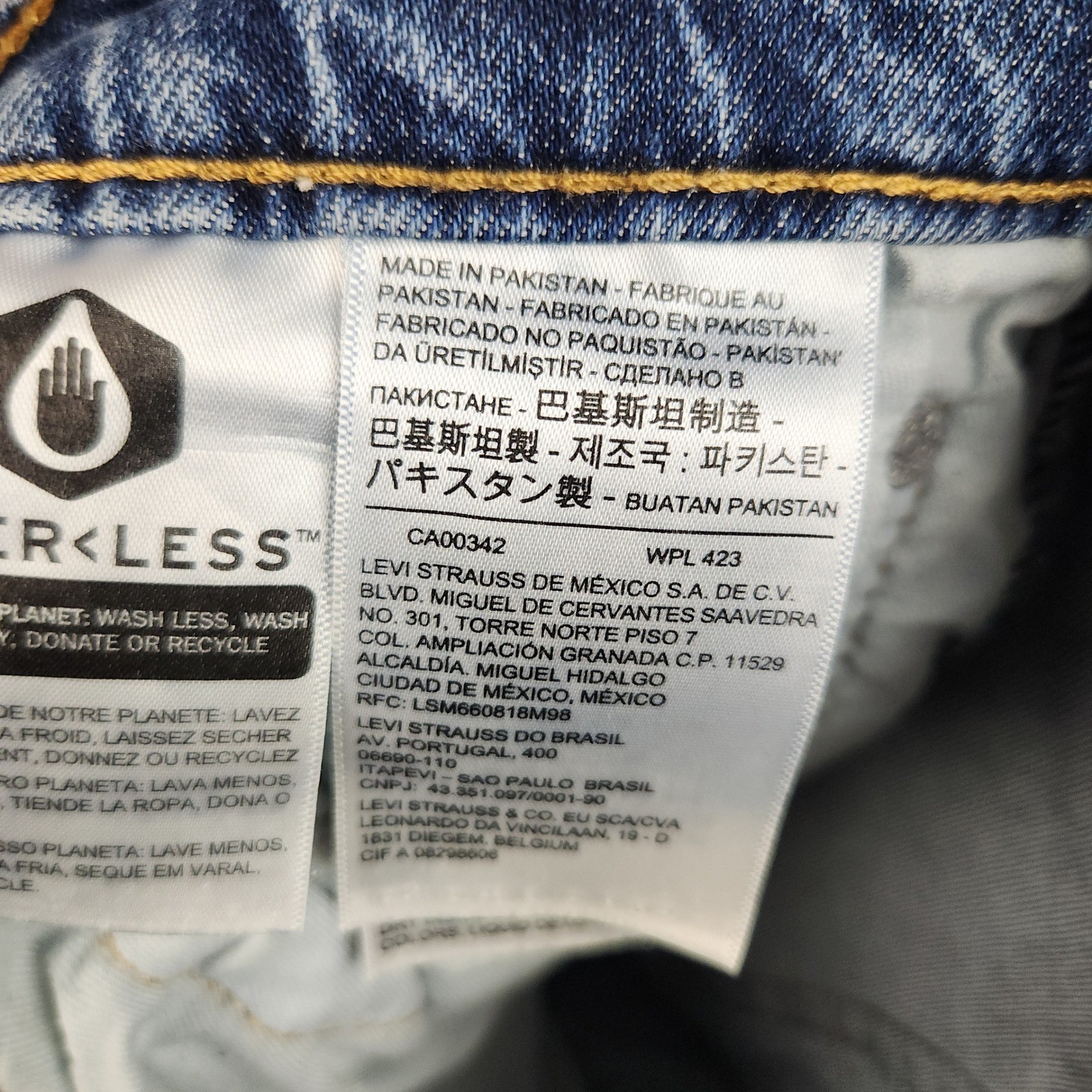 Levi’s 513 Slim Straight Jeans Mens Size 30×32 Blue Stretch Slim Seat Thigh