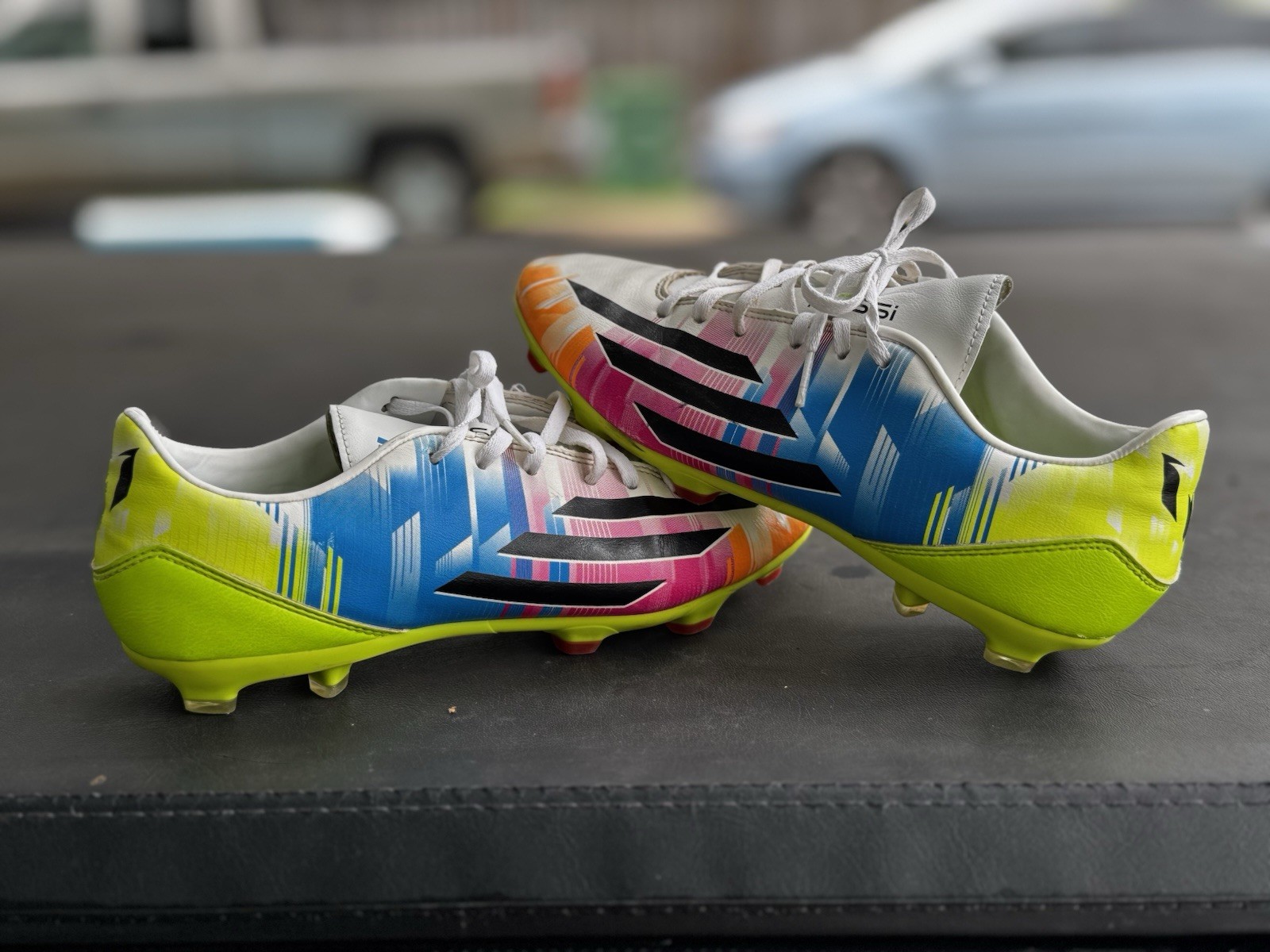 Adidas Messi Adizero F50 Flash Aqua/Lucid Pink/Cyan FG Soccer Cleats