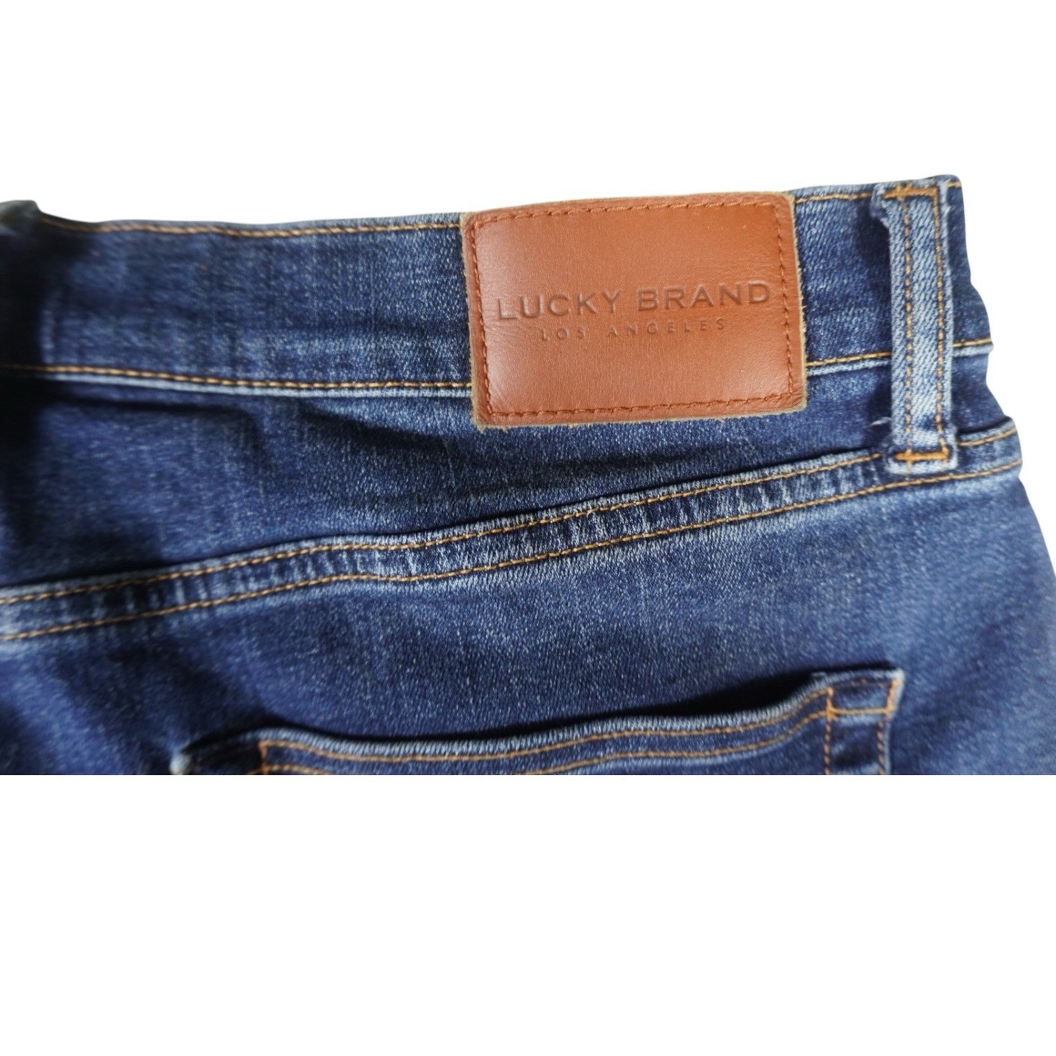 Lucky Brand Men’s 223 Straight Jeans 34×30 Dark Wash Stretch Denim