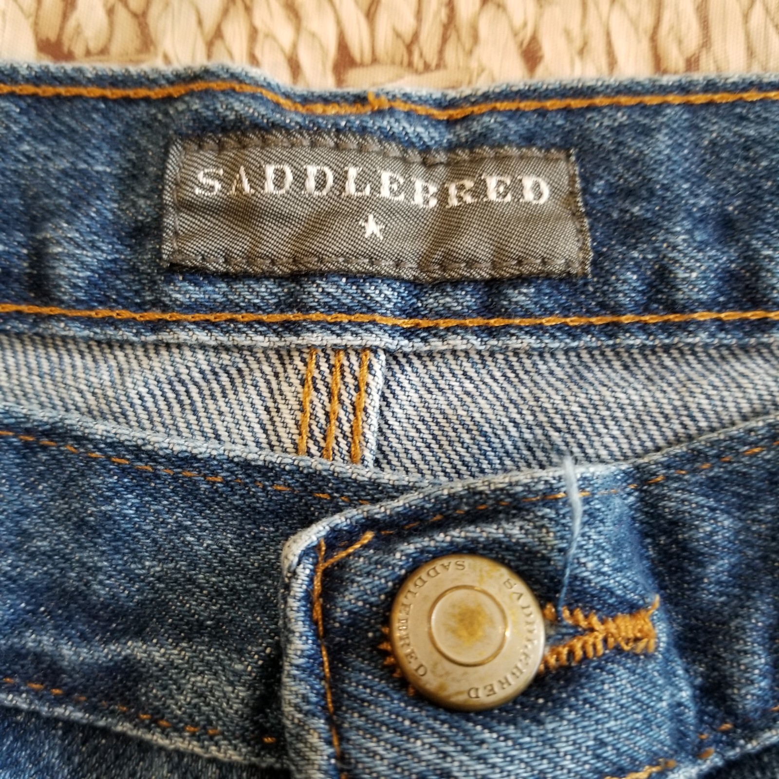 Saddlebred Straight Leg Carpenter’s Jeans Men’s W32x32 Blue Medium Wash Denim