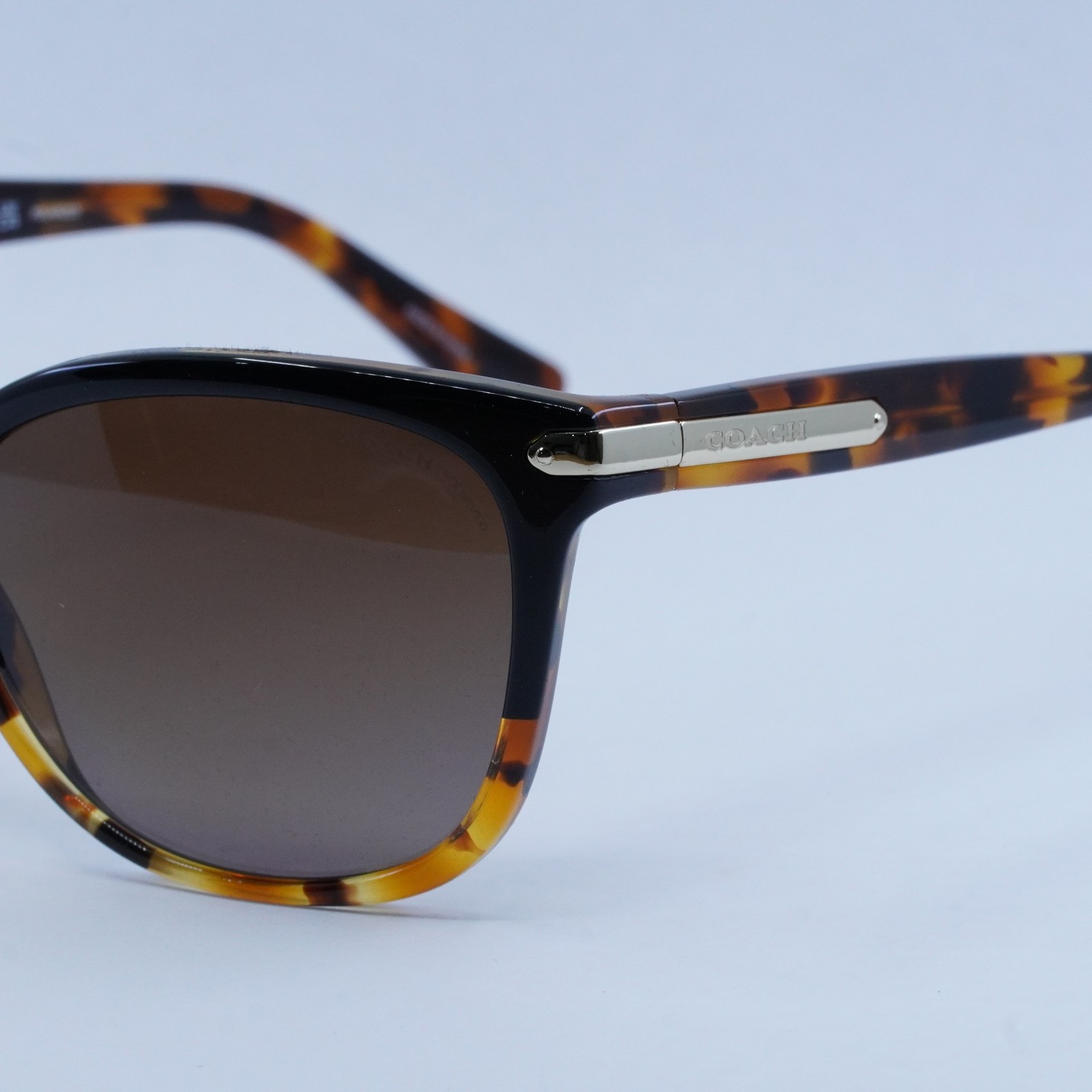 Coach HC8132 5438T5 Black Tortoise Gradient/Brown Gradient Polarized 57-17-13…
