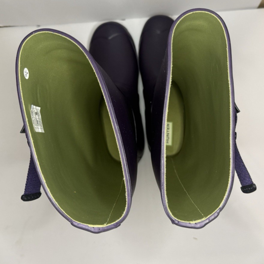 Hunter Women’s Field Huntress Rain Boots US 9 Dark Purple Waterproof