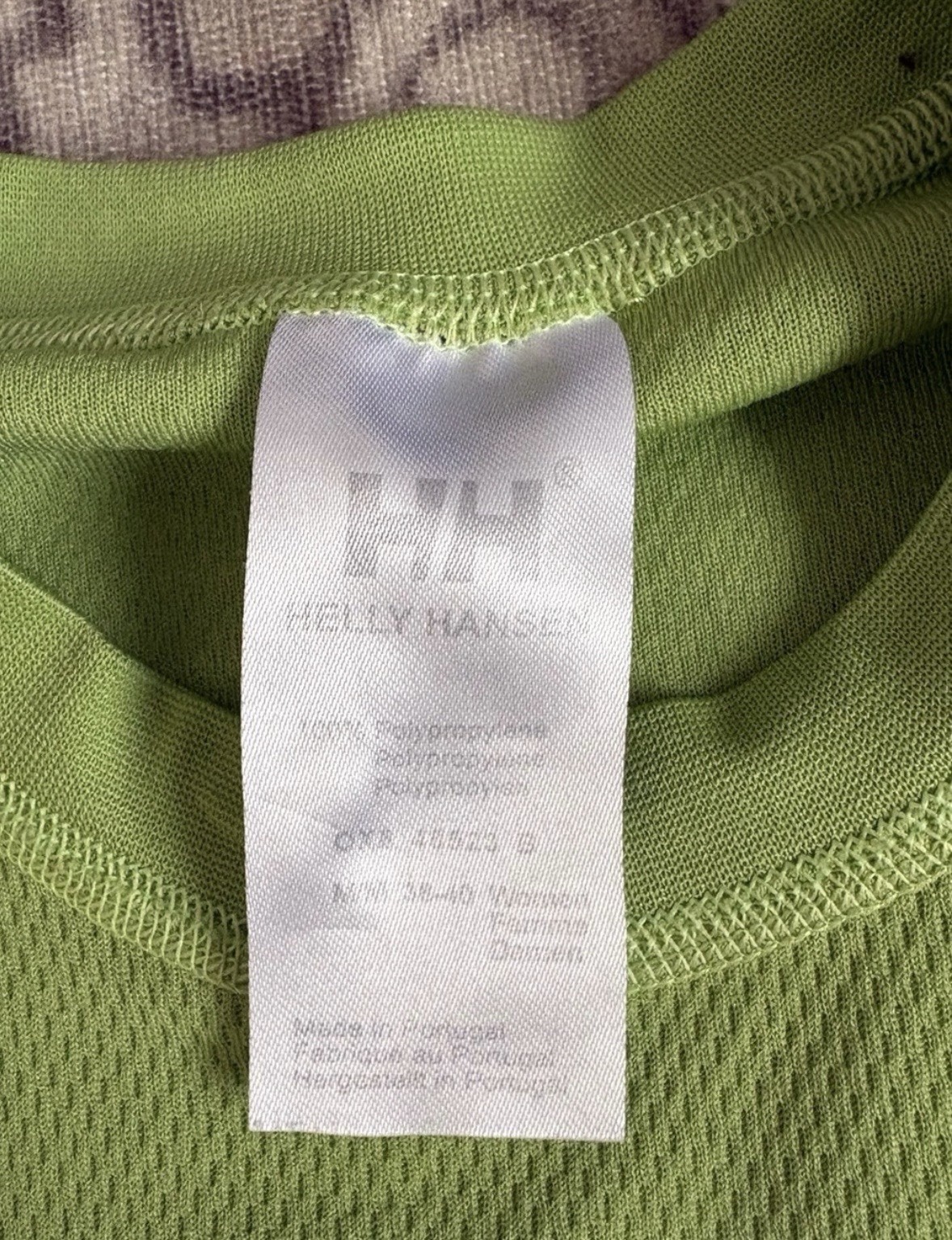 Helly Hansen LIFA Base Layer Crew Neck Shirt Lime Green Long Sleeve Women’s M