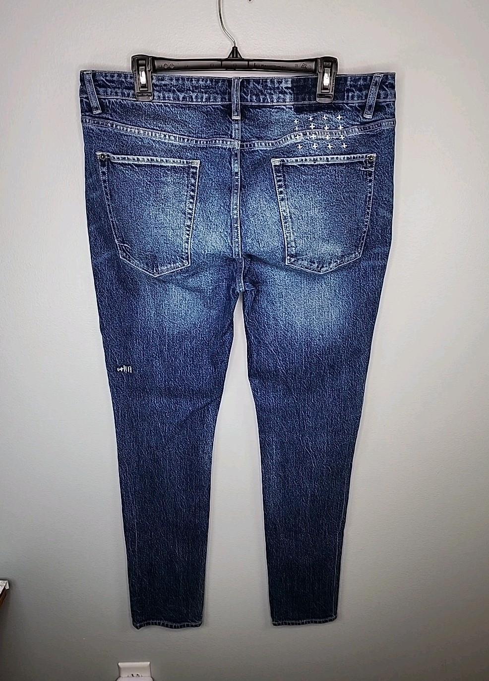 Ksubi Van Winkle Midtown Denim Jeans Blue Skinny Fit Mid Rise Men’s 38W 33L