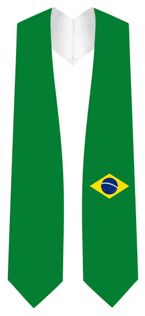 Brazil Graduation Stole – Brazil Flag Sash