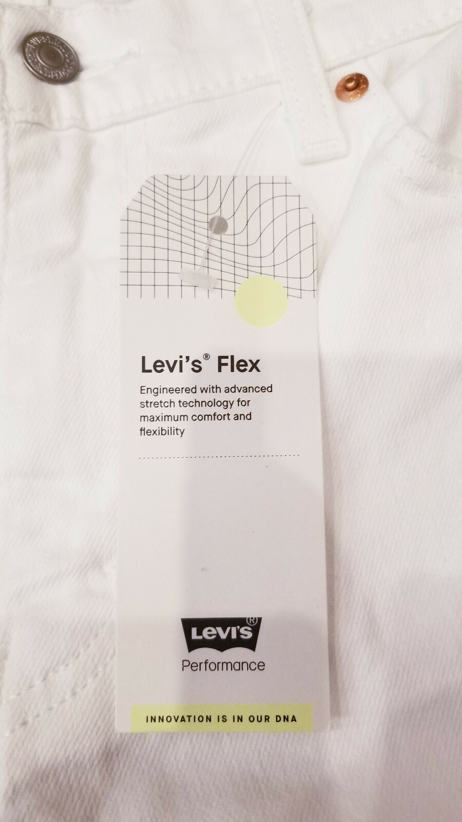 Men’s Levis Flex 511 Slim Stretch Jeans White-30, 31, 32, 33, 34, 36, 38– #1943