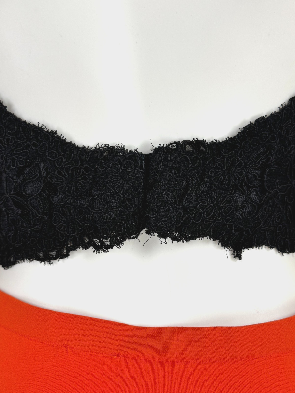 Only Hearts Vintage 36 C US BIack Lace Halter Corset Lingerie Boning Top Auth