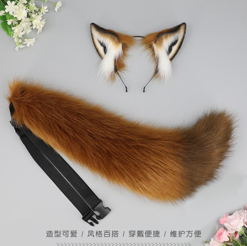 Handmade Fox Nick Ear Headband Husky Tail Ear Cosplay Exotic
