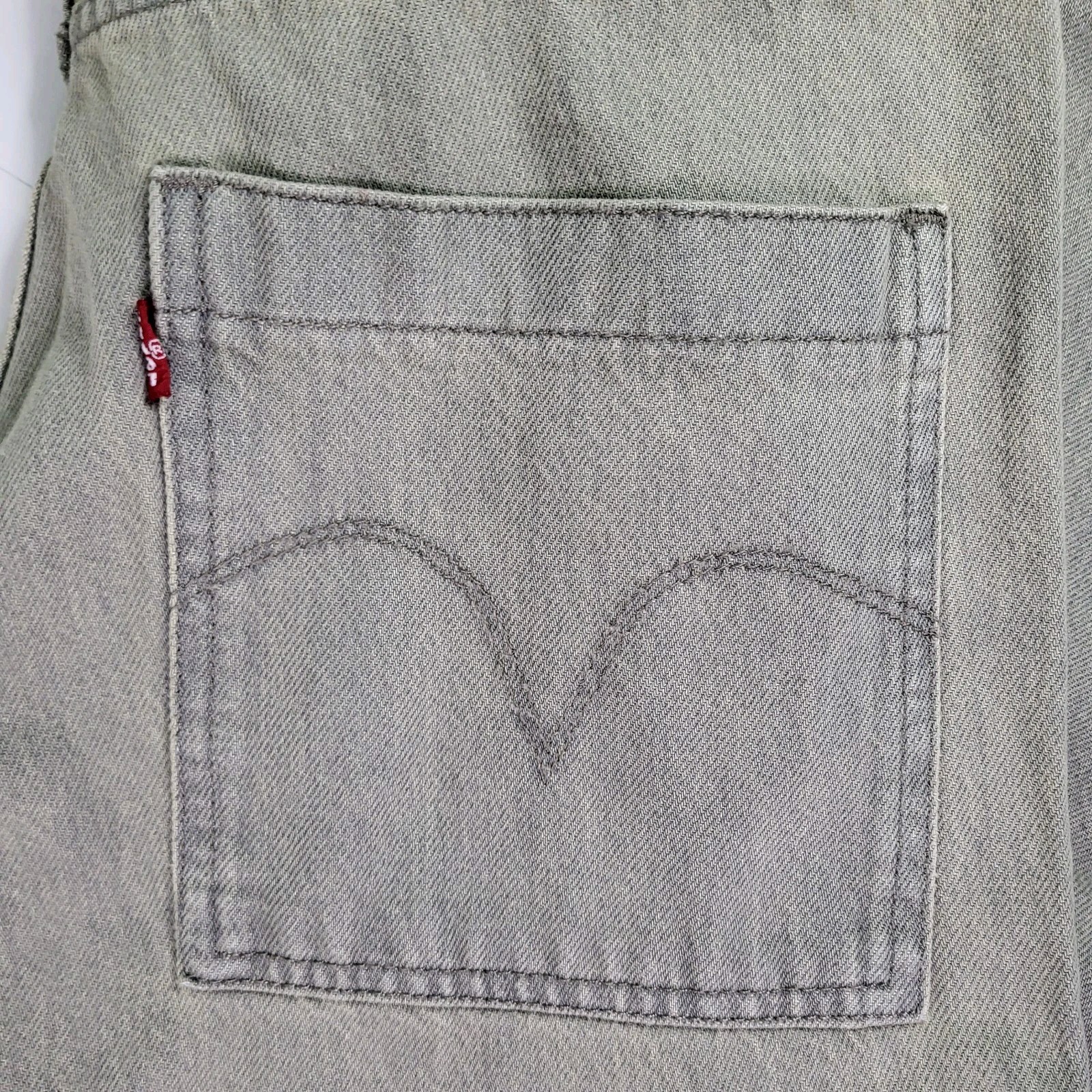 Levi’s 578 Baggy Fit Cargo Jeans 32×32 Mens Light Gray New With Tags Denim