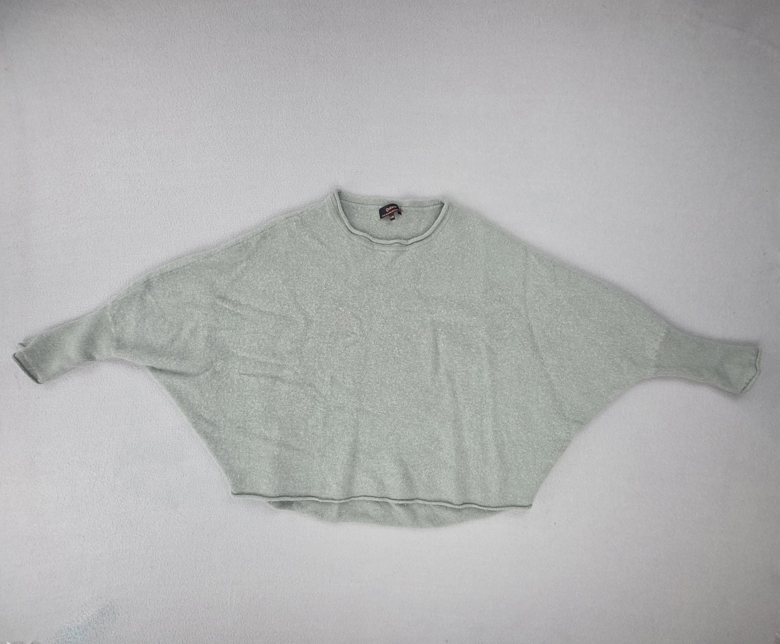 Quince Womens Mongolian Cashmere Batwing Sweater Sea Spray Green L/XL