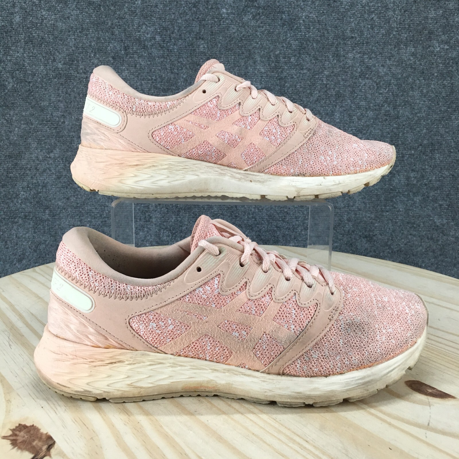 Asics Shoes Womens 9 Roadhawk FF 2 MX Running Sneakers Pink Athletic 1012A232