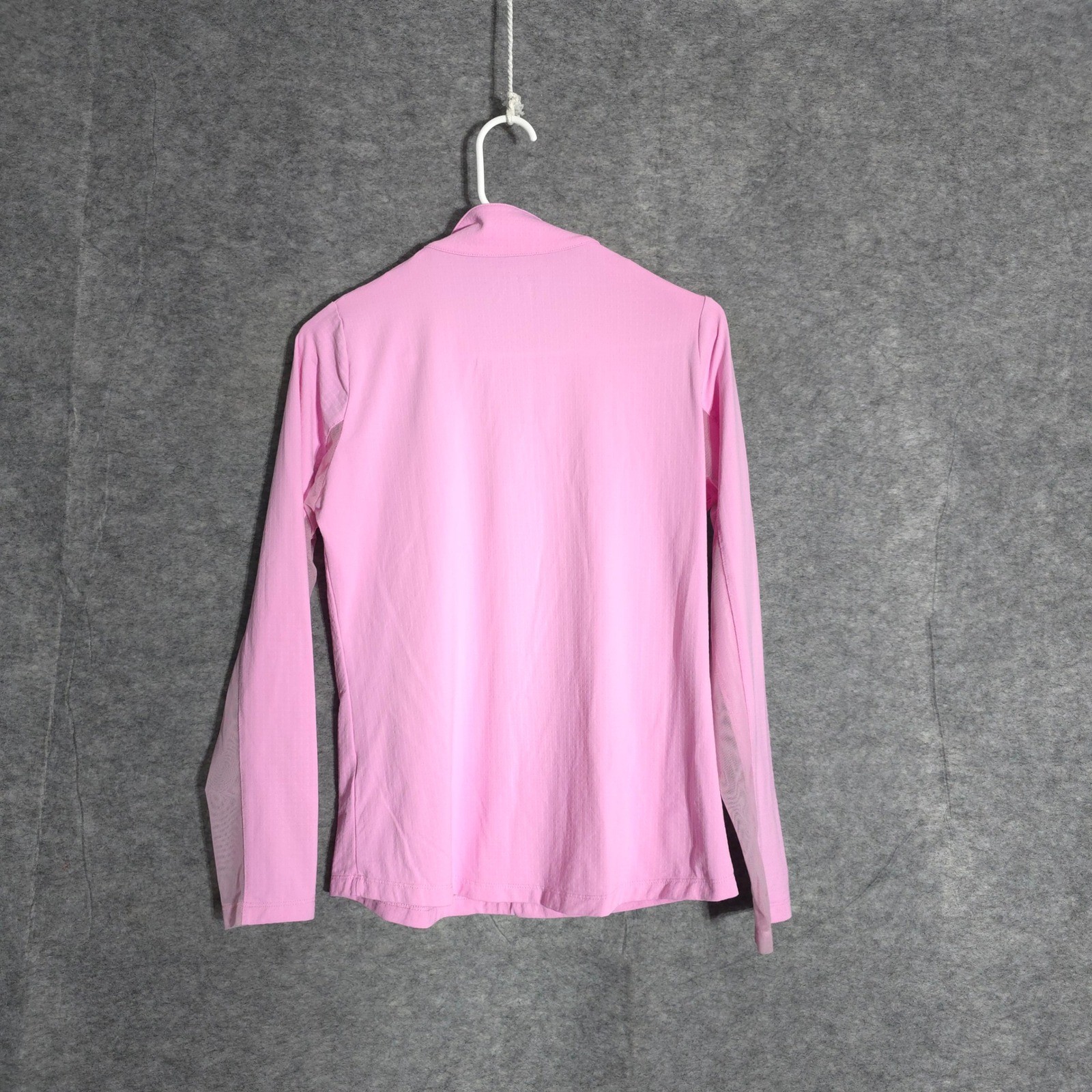IBKÜL Quarter Zip Pullover Women S Pink UPF 50+ Mesh Panels Mock Neck Activewear