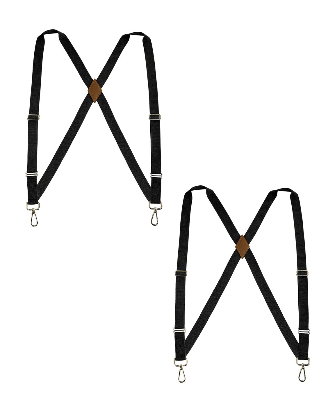 Buyless Fashion Trucker 2 Pack Suspender Men 48″ Adjustable Strap Utility Braces