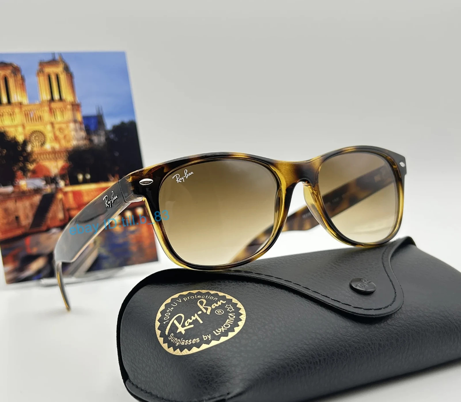 Ray-Ban RB2132 Sunglasses Havana Frame Light Brown Gradient Lens 55mm