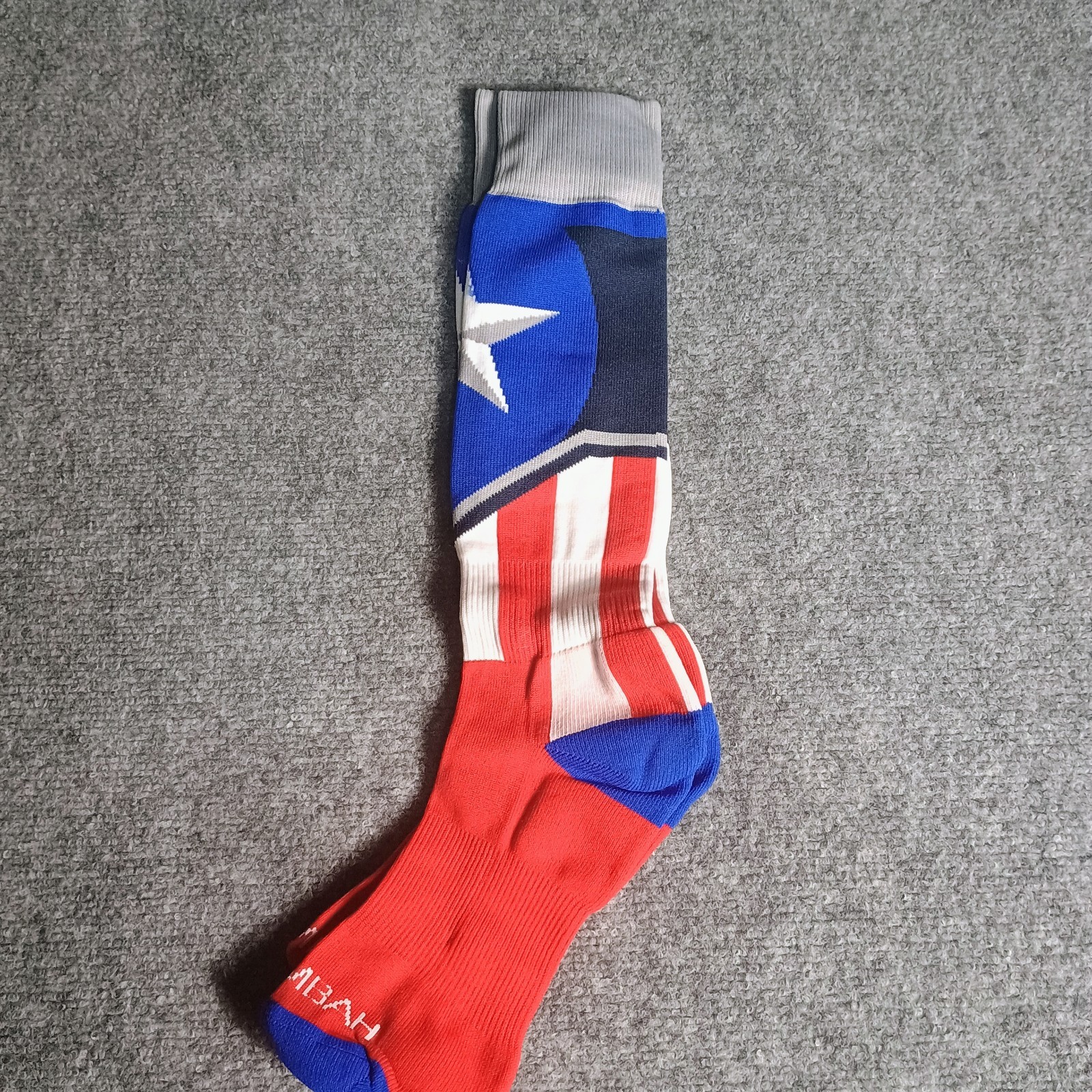 Boombah Team Socks Red Royal Blue White Intermediate I Shoe Size 4-8.5 NWT