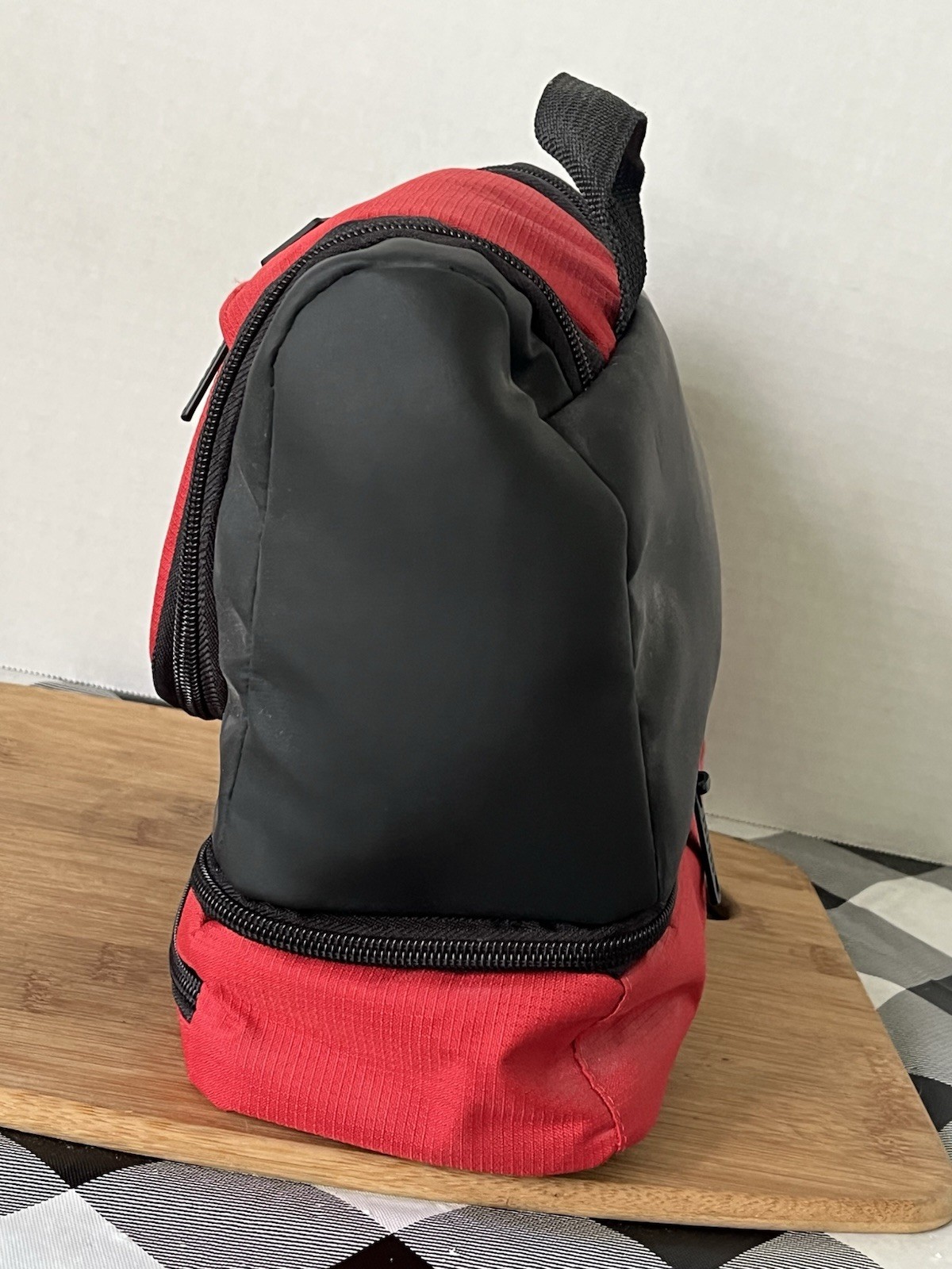 Vintage Totes Hangable Toiletry Bag Red Travel Soft Lightweight Overnight
