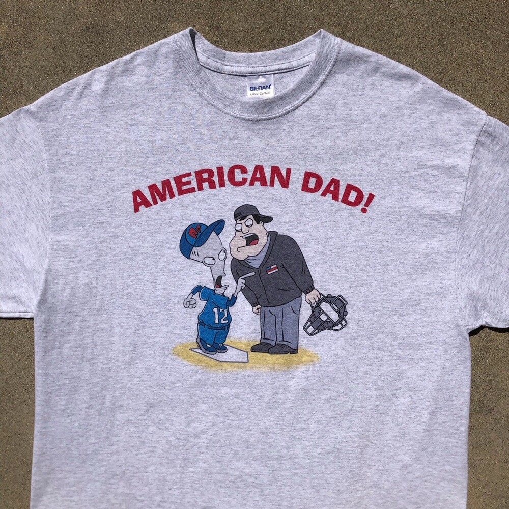 RARE American Dad Cast/Crew Deadstock Y2K Exclusive Company Softball Game Tees