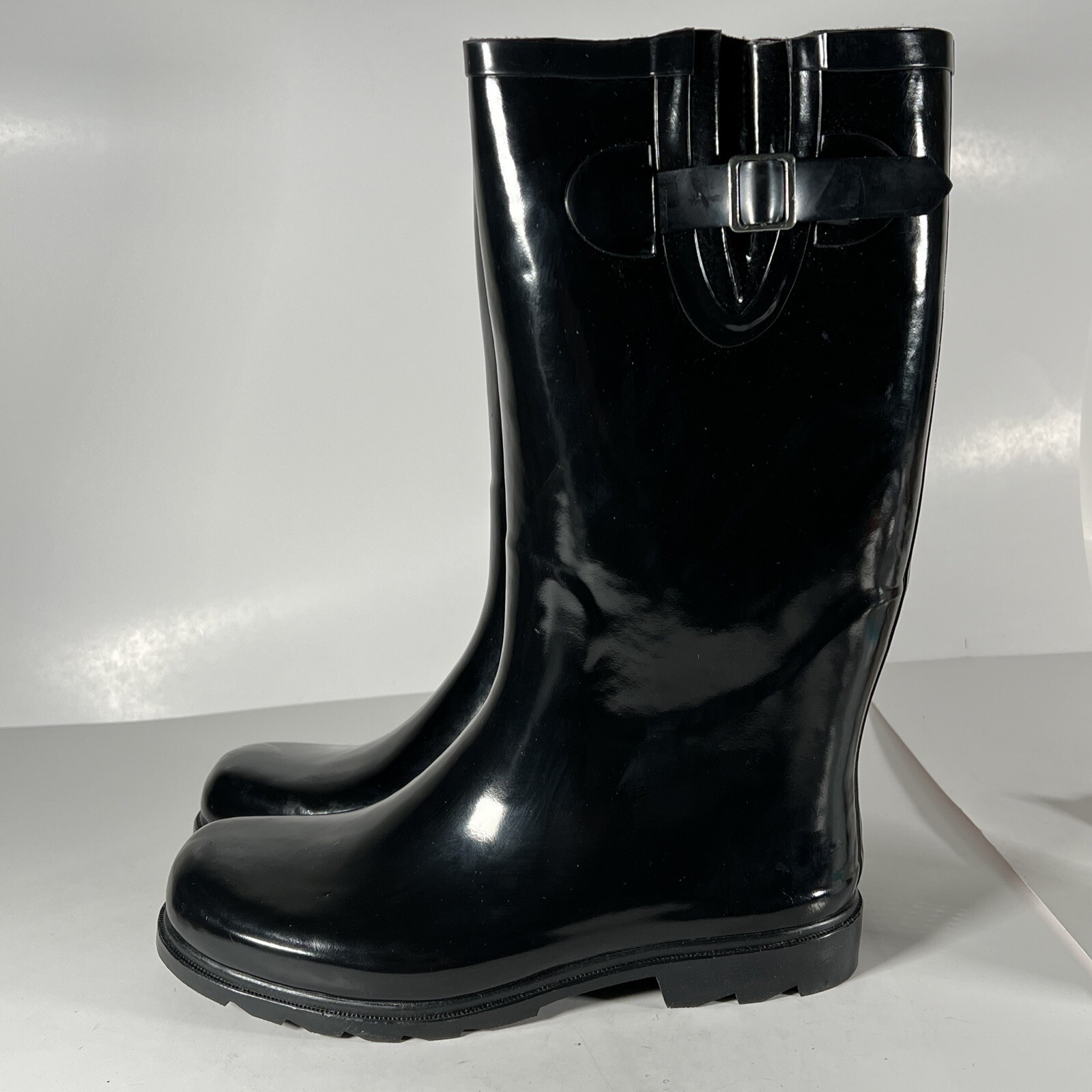 Nomad Black Rain Boots Womens Size 9 SEE PICTURES