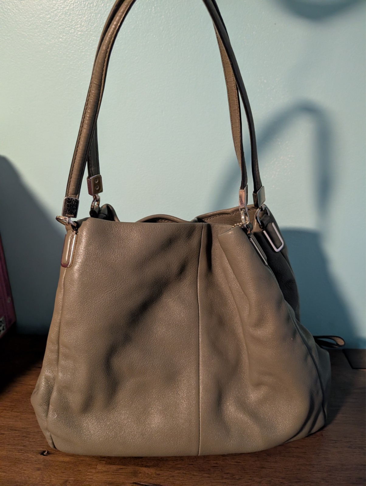 Madison Phoebe Coach shoulder bag green leather