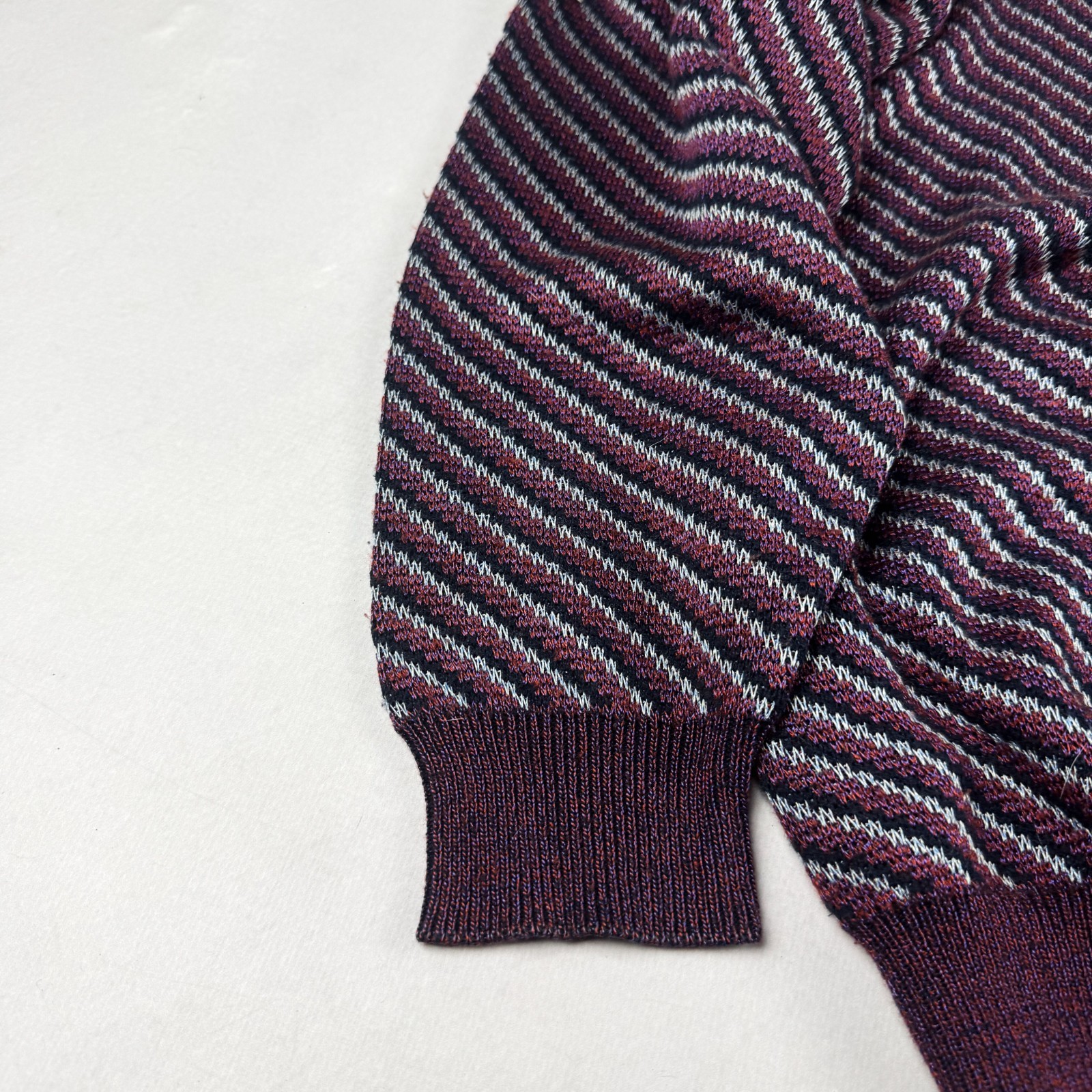 Mens Vintage Portobello’s Abstract Knit Sweater Coogi Style 90s Oversized Graphi