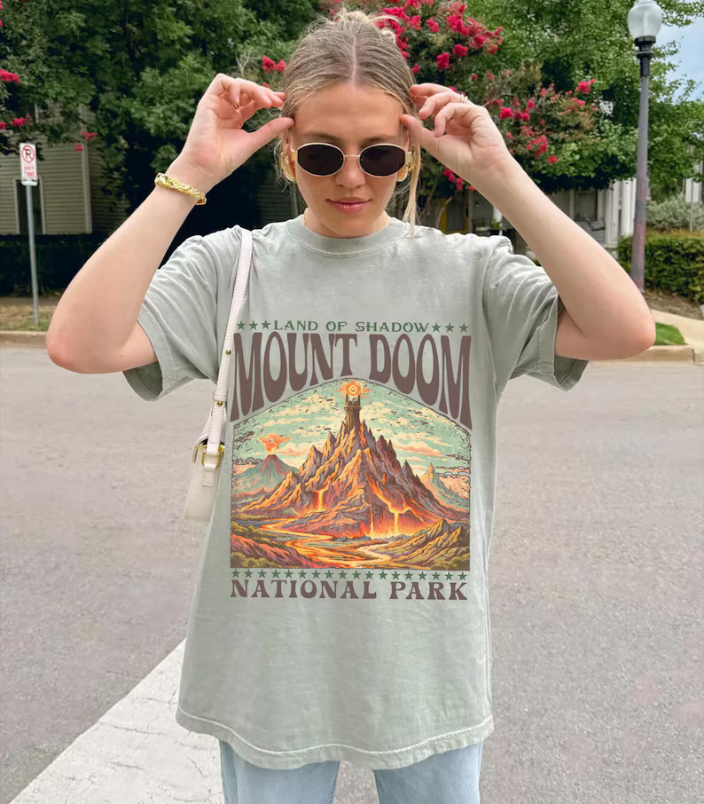 Doom Mountain National Park Comfort Tee Outdoors Hiking Nature