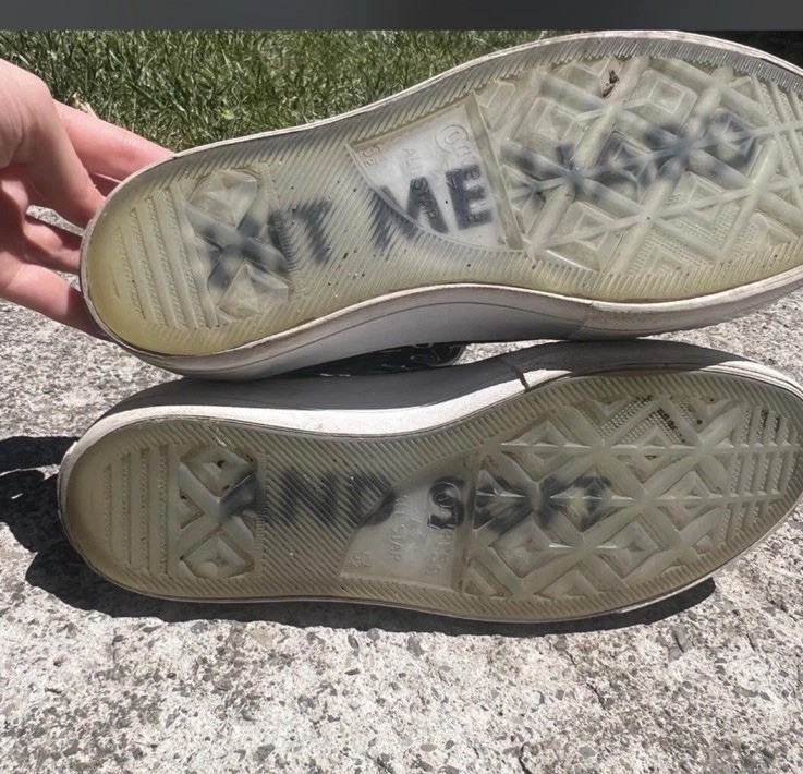 Billie Eilish X Converse Custom Made Shoes w/ Black/White Stars
