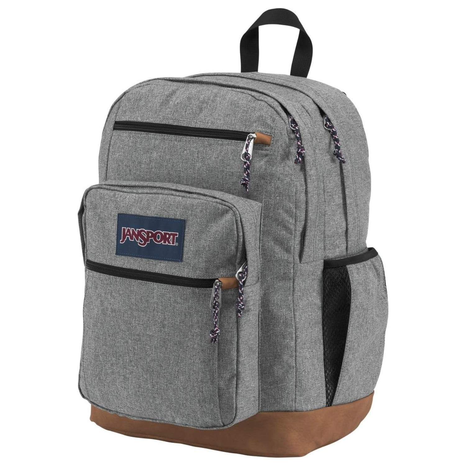JanSport Cool Backpack with 15-inch Laptop Sleeve, 2 Compartments, Heather Grey
