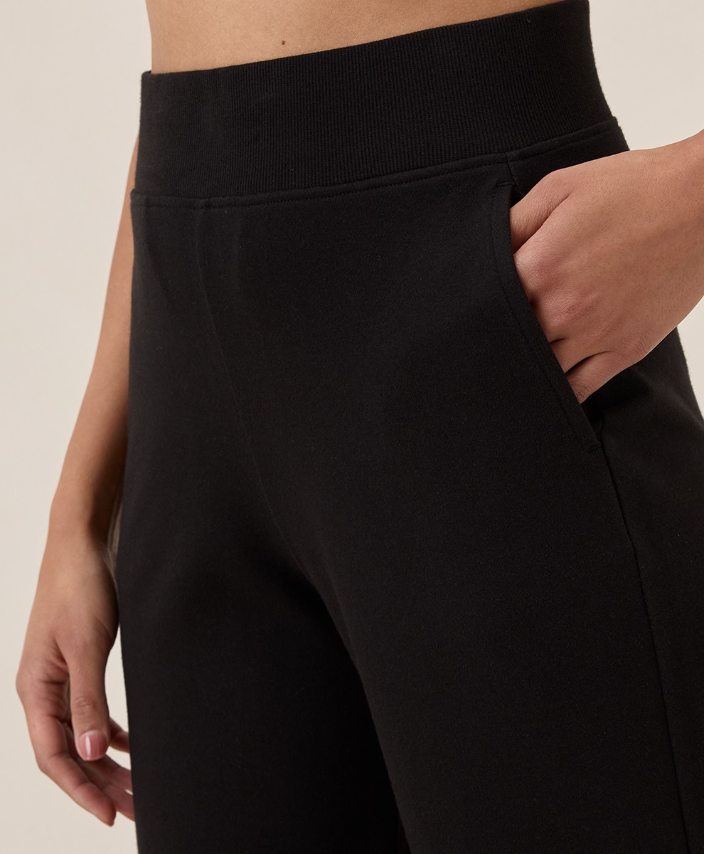 Pact Women’s Airplane Wide Leg Pant Large Black 26″ Inseam Comfortable Bottoms
