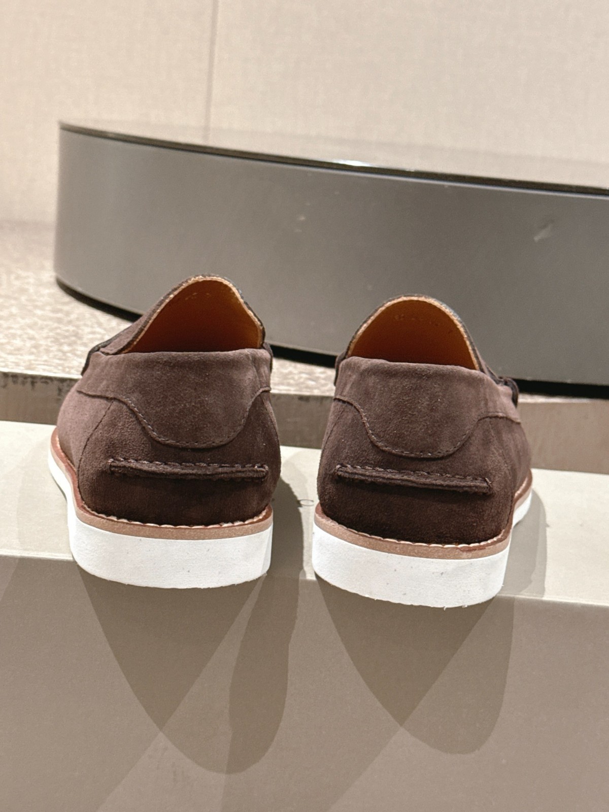 Brunello Cucinelli Style Loafers – Suede Slip-On Casual Shoes Size 43