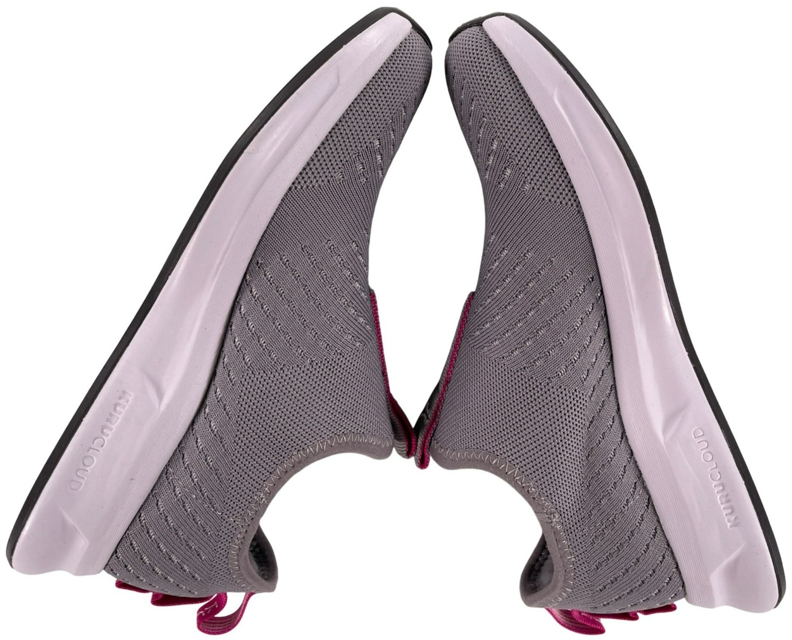 Kuru Atom Slip-On Sneakers Gray Pink Lightweight Breathable Women’s Size 6.5 NEW