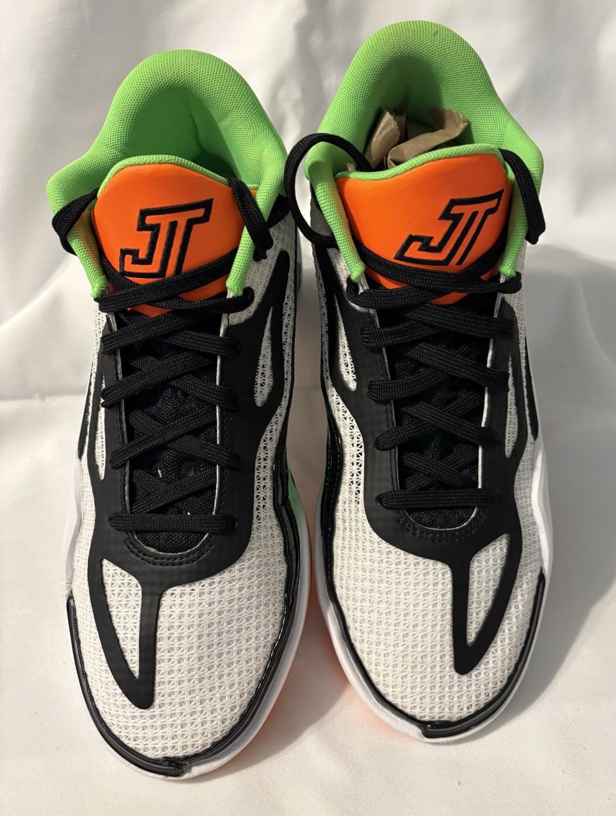 Jordan Tatum 1 Home Team White Black Green Orange Low Top Sneakers DZ3324-108