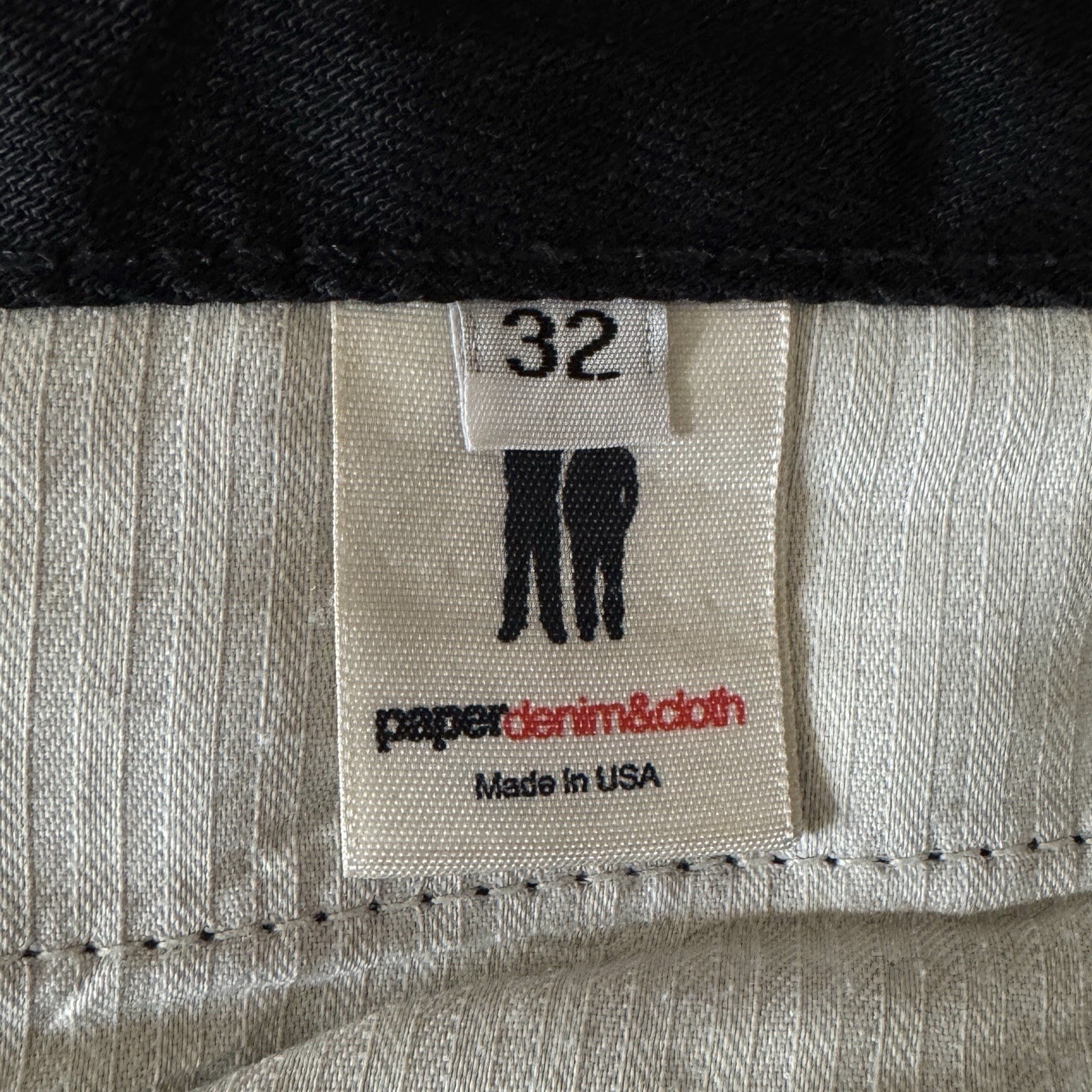 Paper Denim & Cloth Jeans “Eclipse” Black Flare Distressed Low Rise Cotton USA