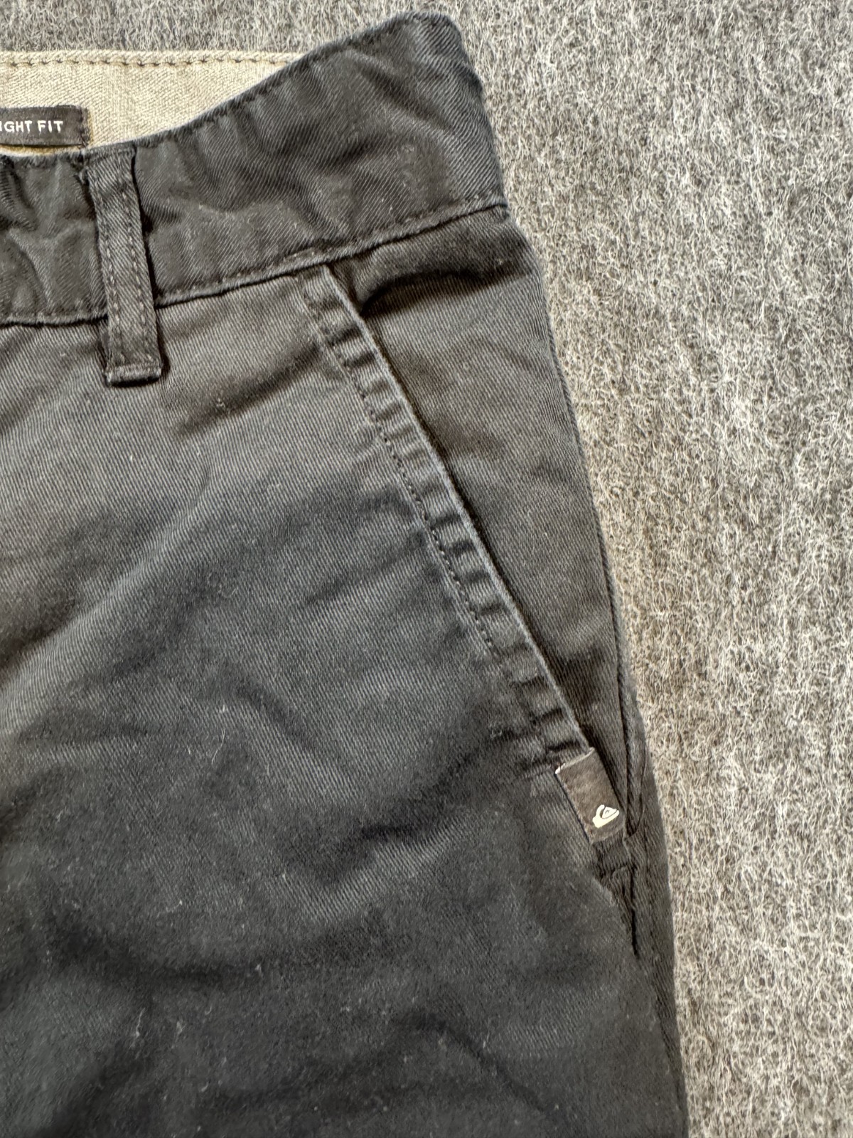 Quicksilver Men’s Black Pants Size 26 Straight Fit