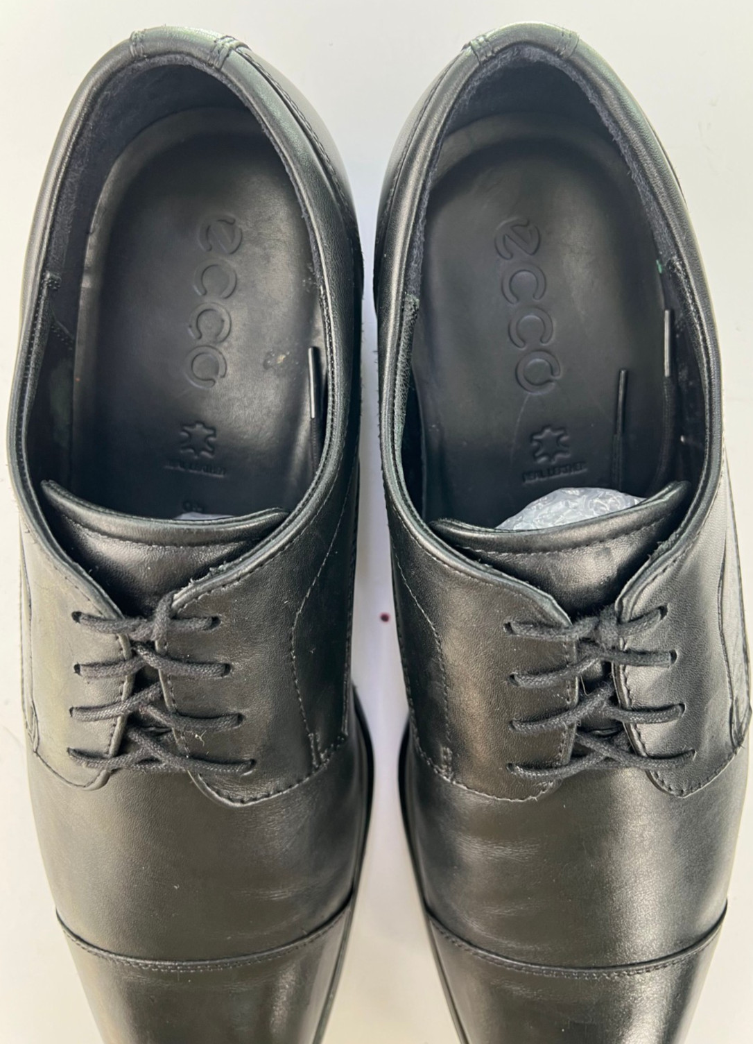 ECCO Citytray $170 Men’s Cap Toe Oxfords Dress Shoes Sz EU 46 US 12-12.5 Leather