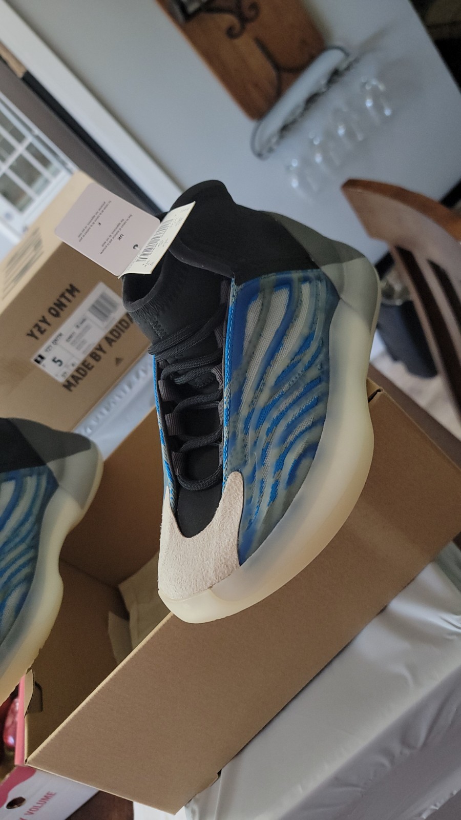 Adidas Yeezy Quantum ‘Frozen Blue’ GZ8872 New Size 5