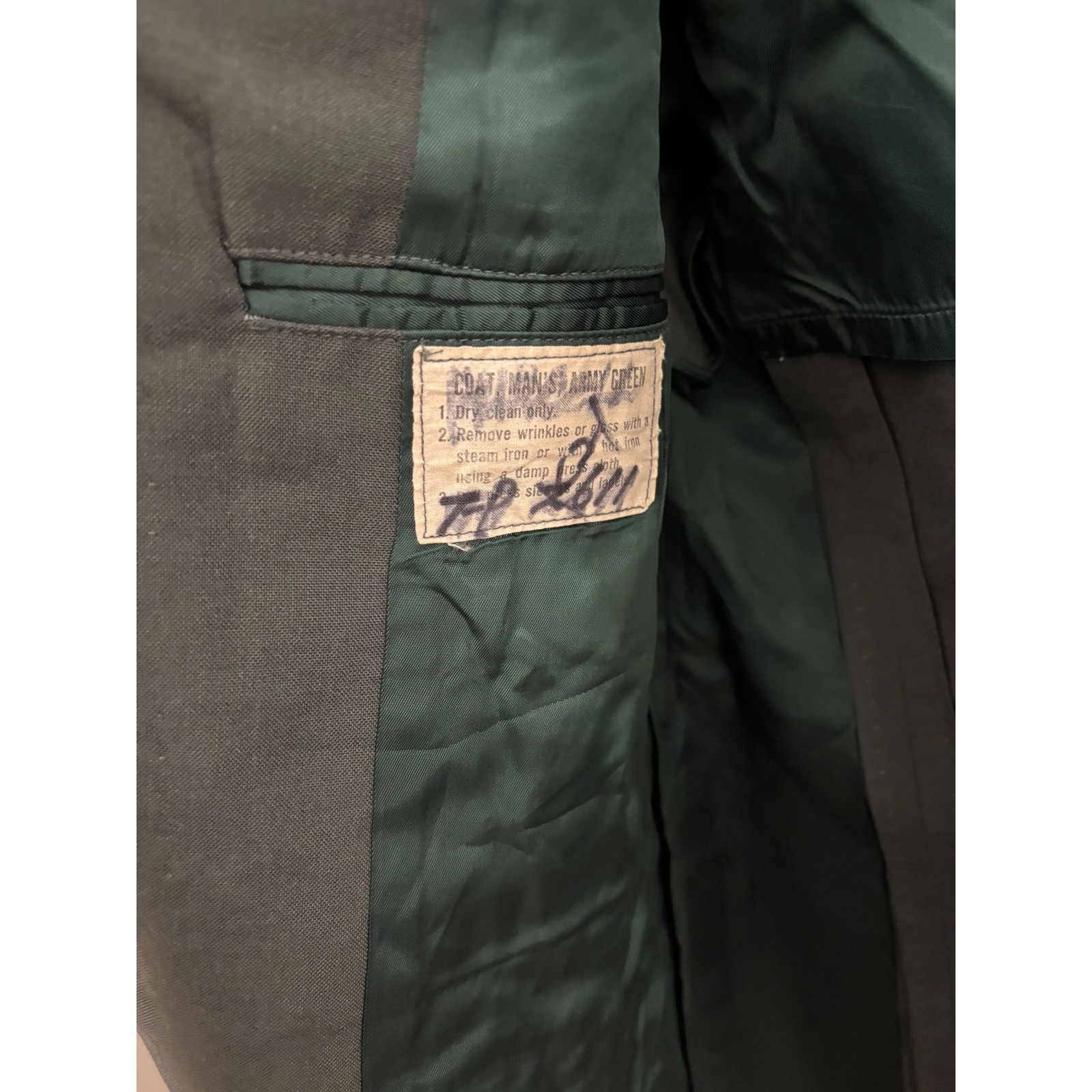 Vintage US Army Dress Green Uniform Jacket 41L 2nd Infantry Division