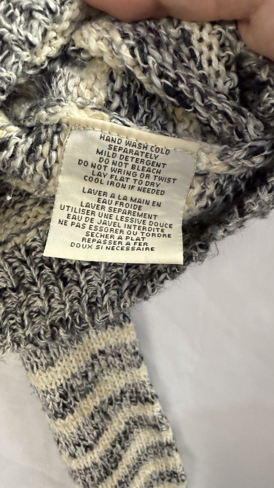 Women’s Ralph Lauren Denim & Supply Blue And Beige Striped Sweater Size L