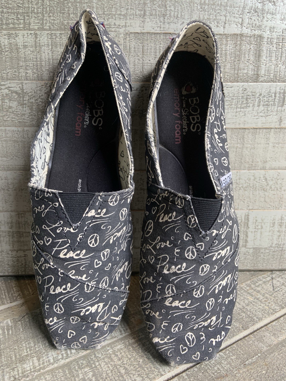 Bobs By Skechers Plush Peace and Love Loafer Flats Women’s Casual Shoes Size 9