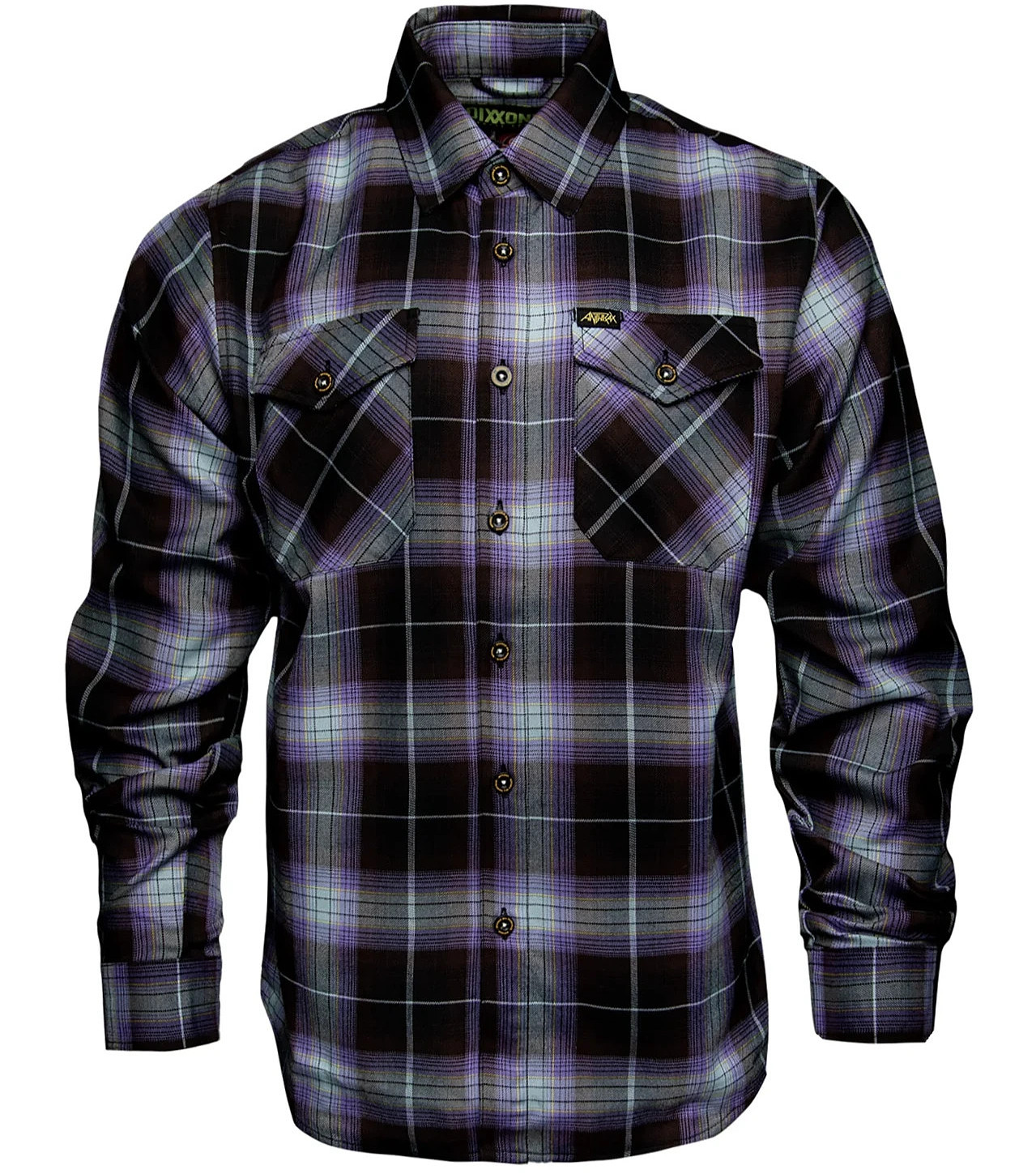 Dixxon Flannel x Anthrax Spreading the Disease Men’s XL Plaid Button Shirt