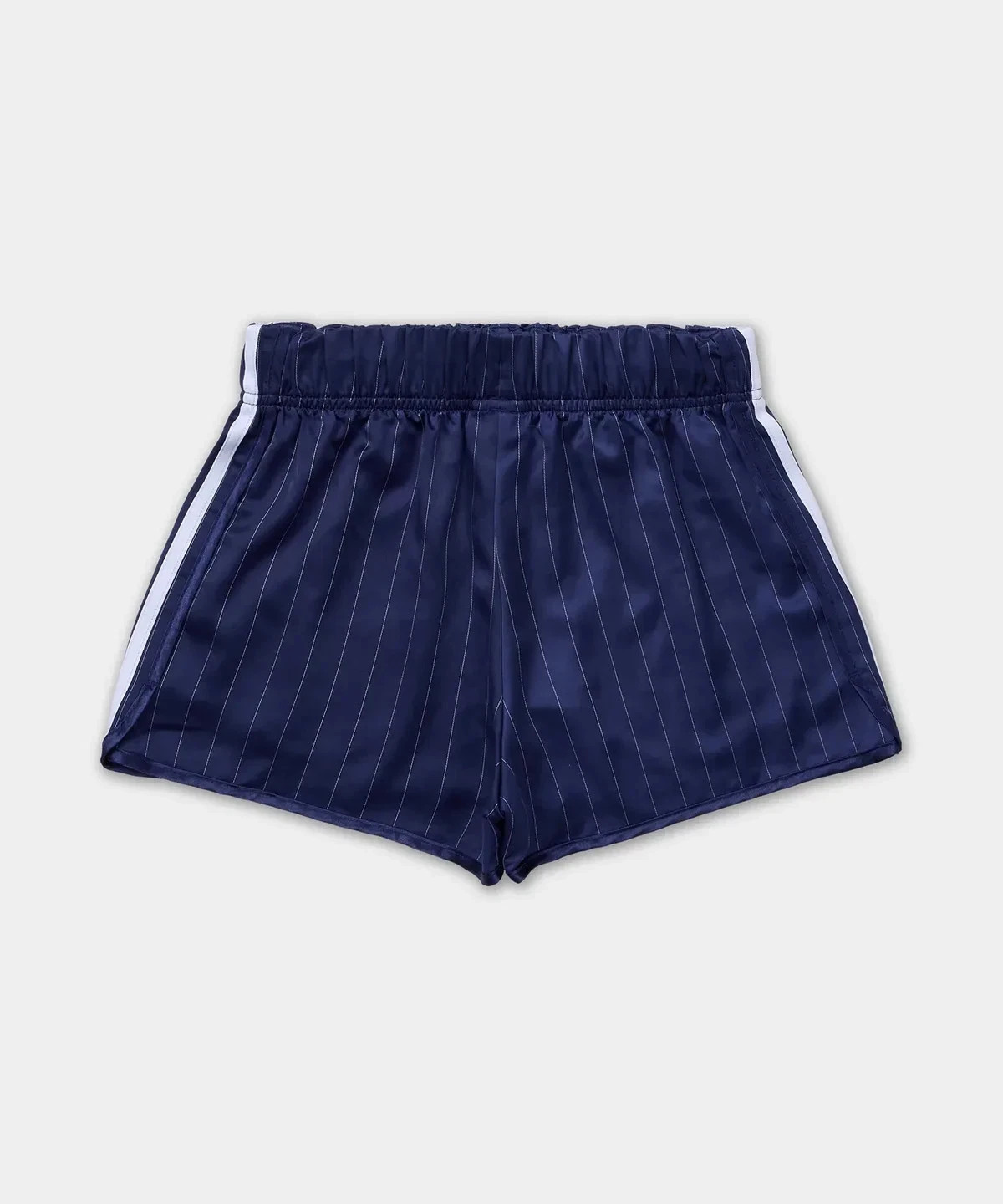 adidas Originals KC4236 KC4235 Pinstripe Satin Shorts Women’s Asia Fit NWT