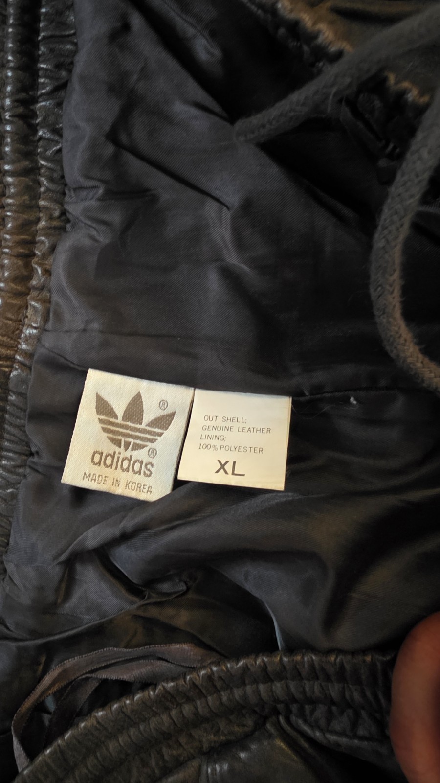 80s Vintage Run DMC leather Adidas Track Suit
