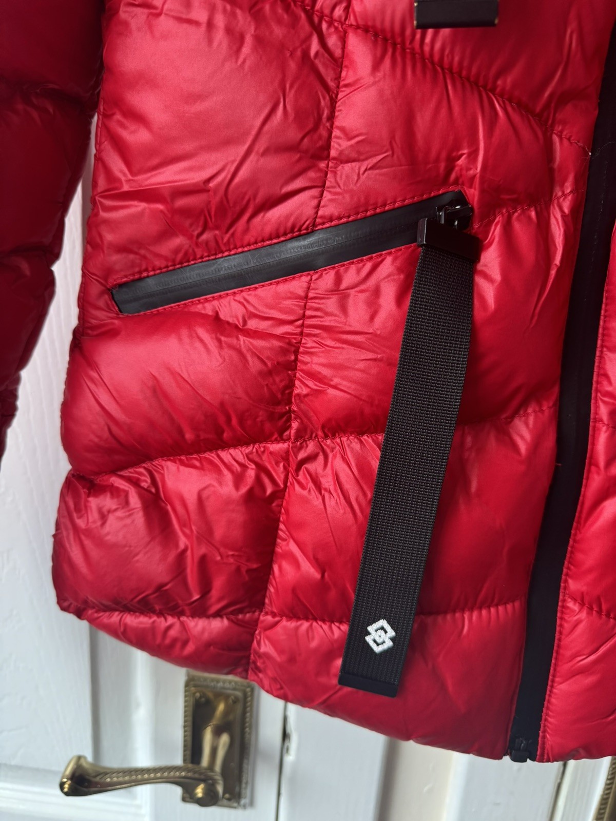 Saint & Sinner Red Puffer Jacket Size Uk 10 New Without Tags Women’s Clothing