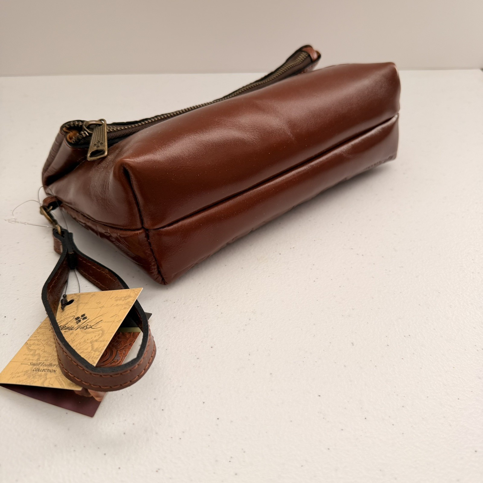 Patricia Nash VALERIE Fold-Over Wristlet/Clutch Leather-Tooled Florence NWT