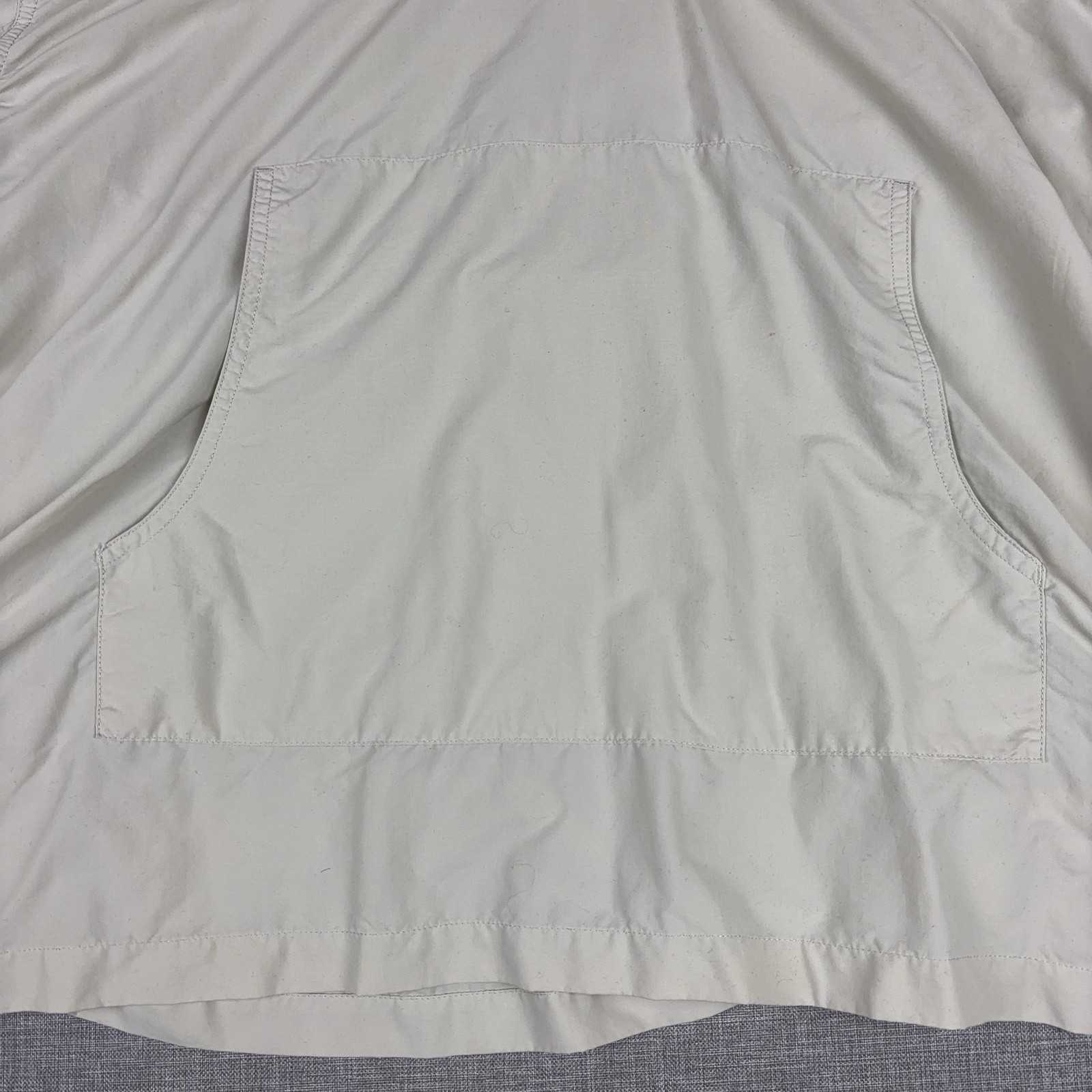 Coolibar Jacket Mens XL Beige Hooded Pullover Windbreaker UPF 50+ Mesh Sun