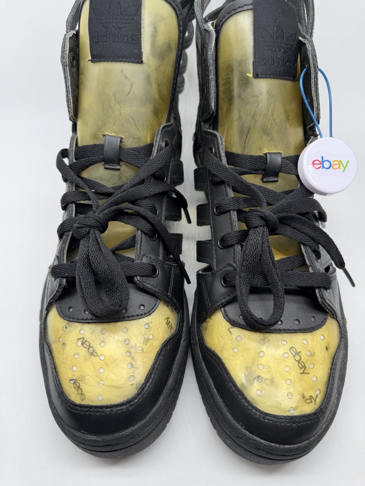 Adidas Jeremy Scott JS Wings Cutout 1.0 2.0 Black Clear B26273 Bear Size 11