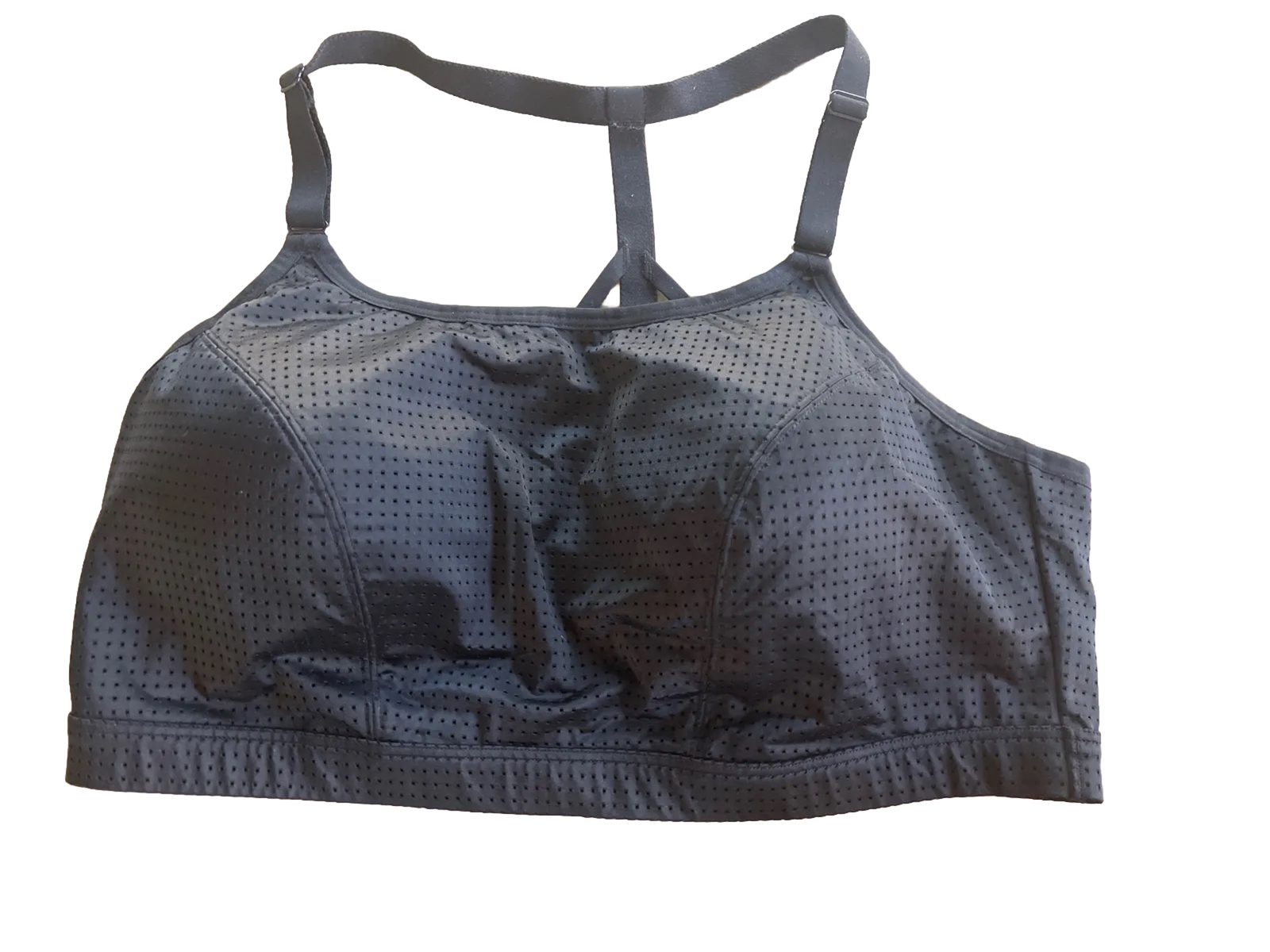 LIVI Active Black No Wire Removable Pads Sport Bra Lane Bryant Size 20 NWOT