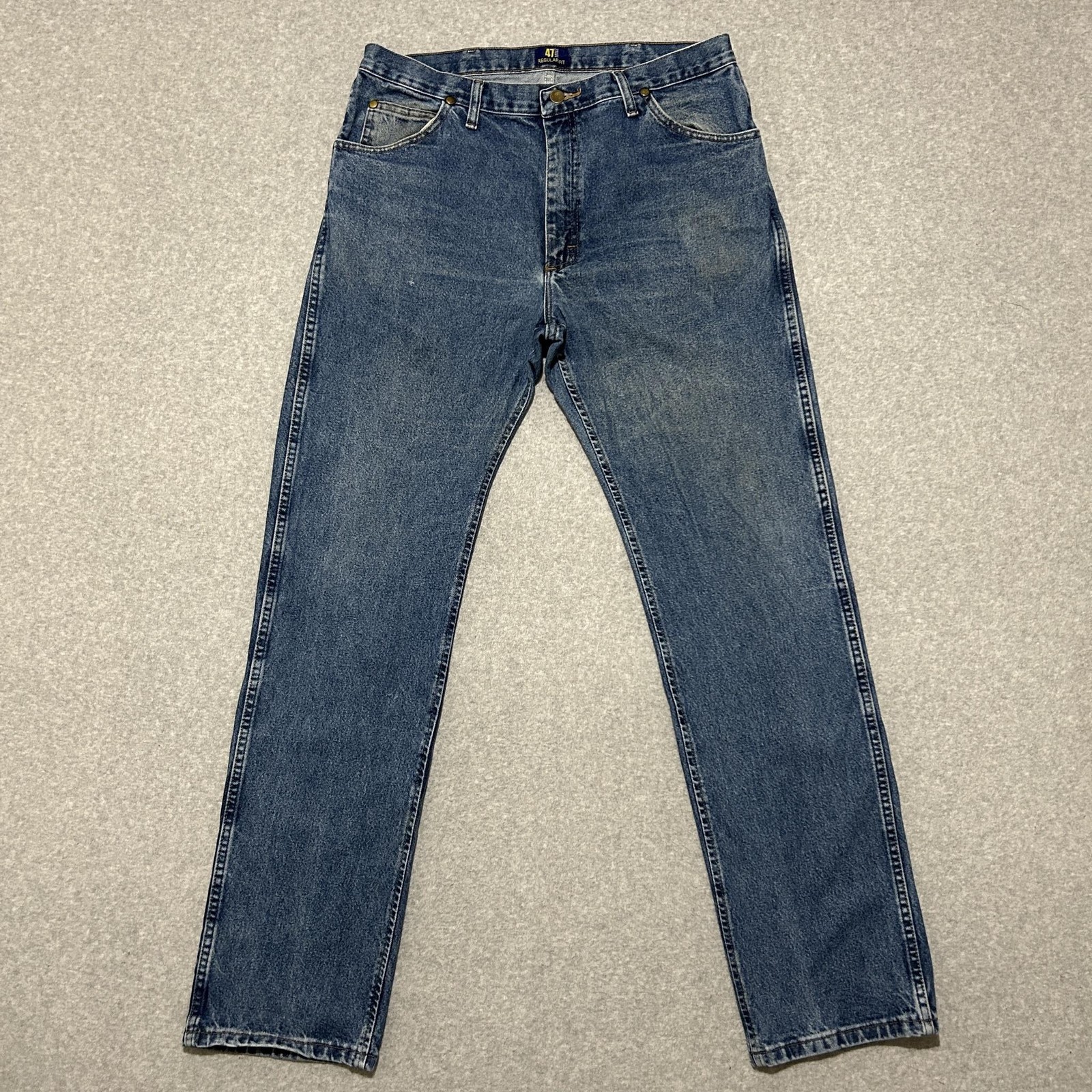 Wrangler Cowboy Cut Jeans Mens 36×36 (Fits 35×35) Blue Regular Fit Denim 47MWZ
